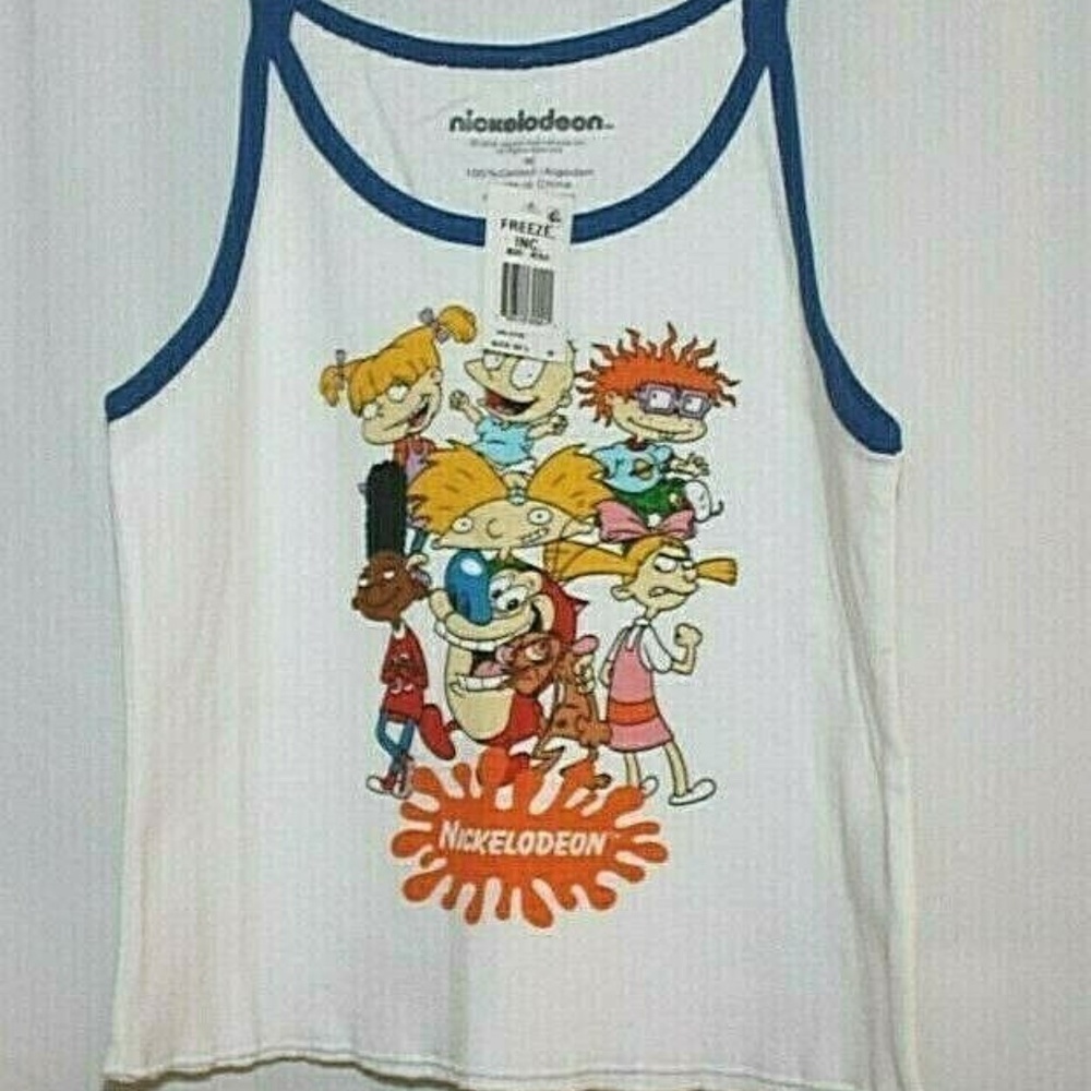 Nickelodeon Womens Tank Top NWT Sz L Juniors